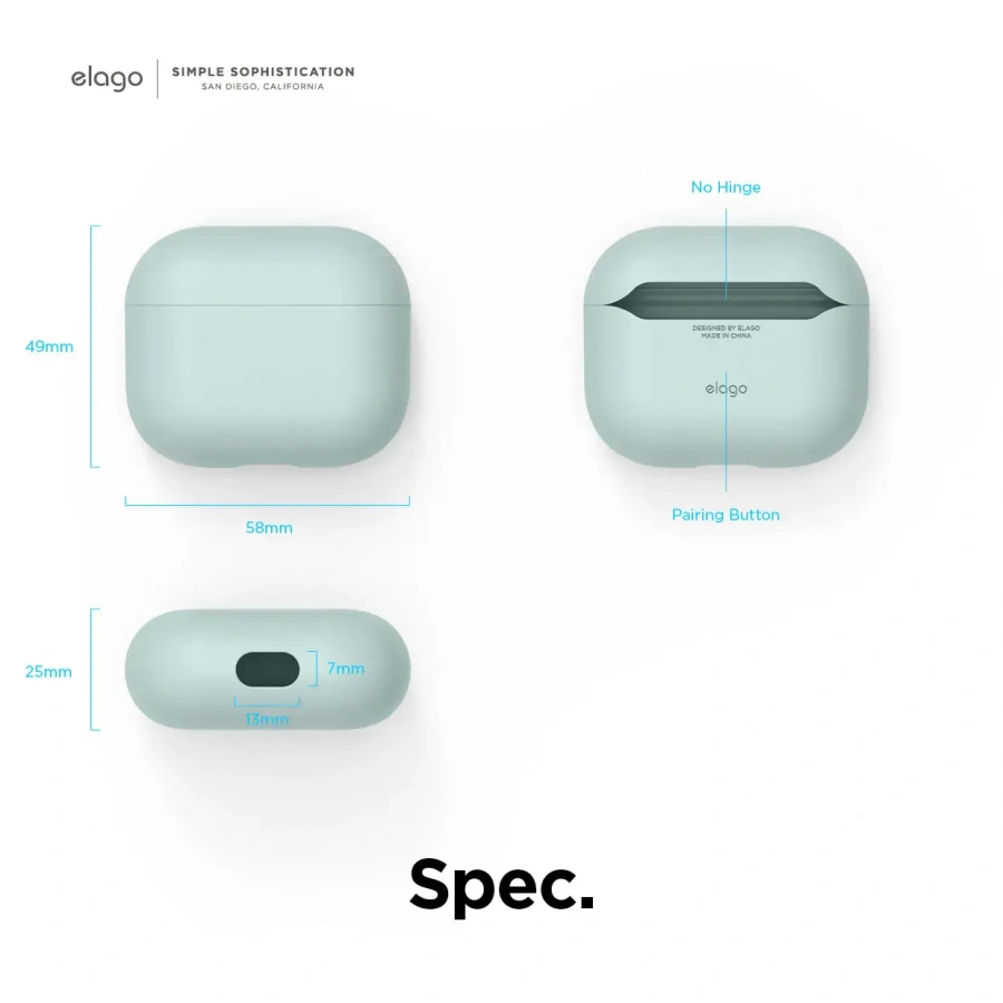 Elago Liquid Hybrid Case for Airpods 3 - Mint (EAP3RH-MT)