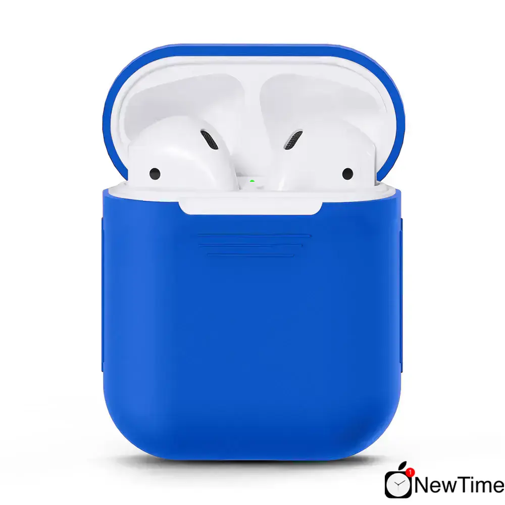 Чехол силиконовый для Apple AirPods (Blue)