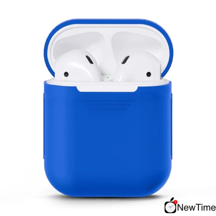 Чехол силиконовый для Apple AirPods (Blue)