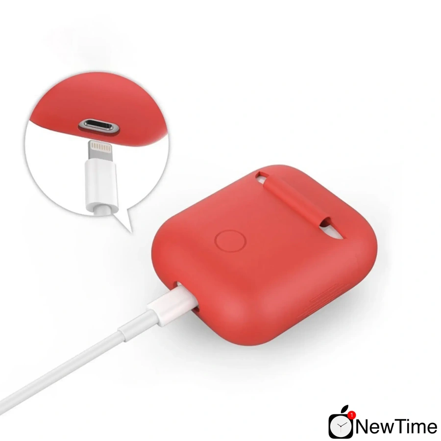 Чехол силиконовый для Apple AirPods (Red)
