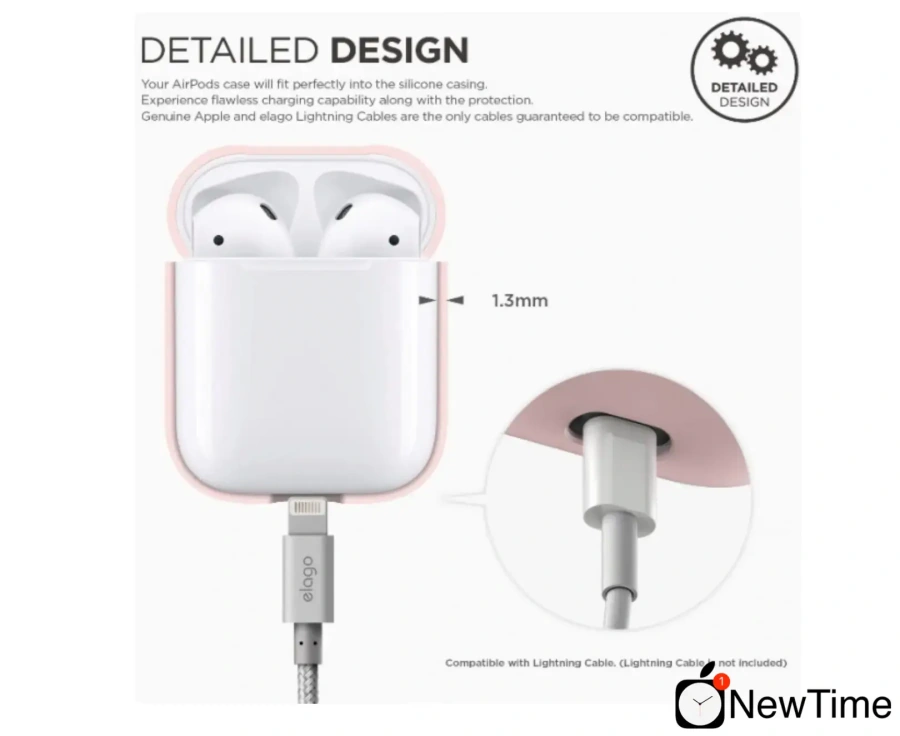 Elago Silicone Case Pink for Airpods (EAPSC-PK)