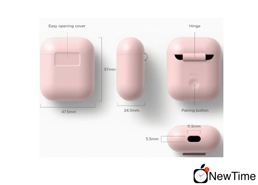 Elago Silicone Case Pink for Airpods (EAPSC-PK)