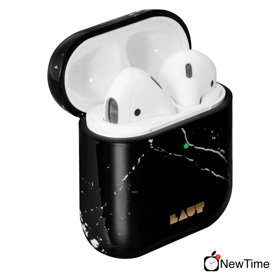 Чехол LAUT HUEX ELEMENTS for AirPods Marble Black (L_AP_HXE_MB)