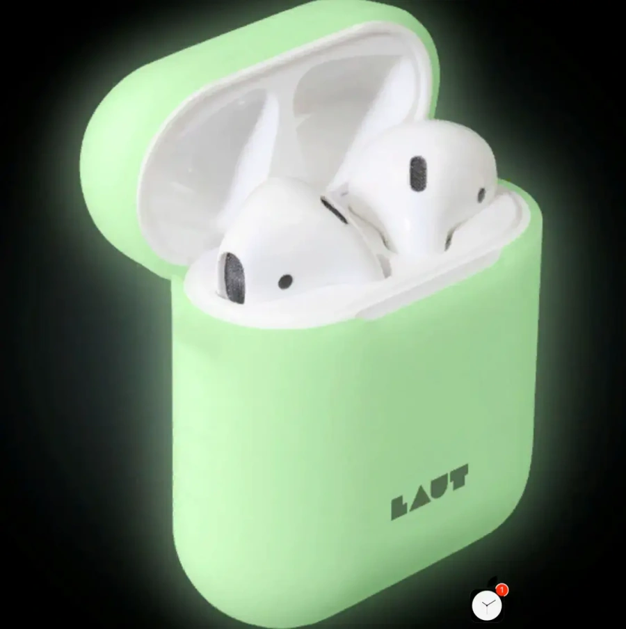 Чехол LAUT POD for AirPods Pod Glow In The Dark (LAUT_AP_POD_GL)