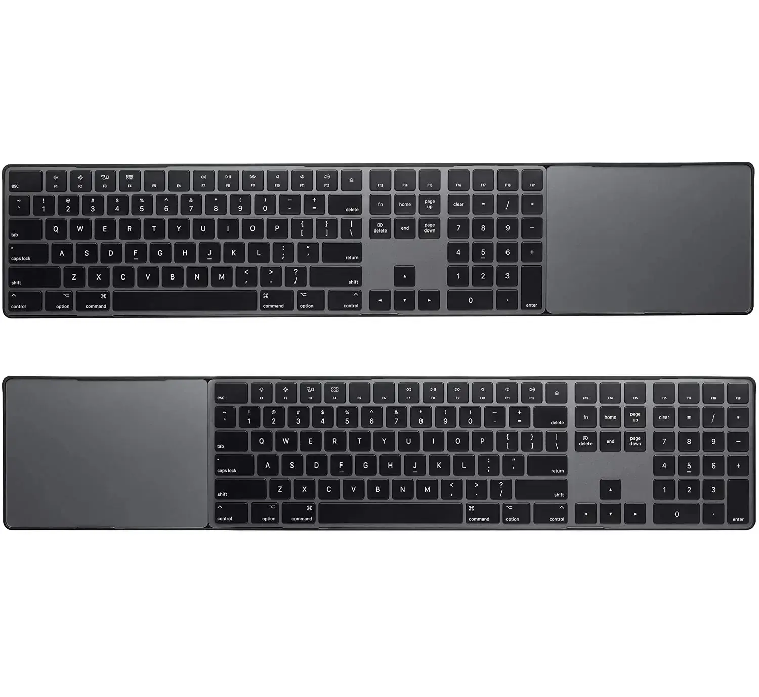 Twelve South MagicBridge Extended for Apple Magic Trackpad 2 + Magic Keyboard with Numeric Keypad - Black