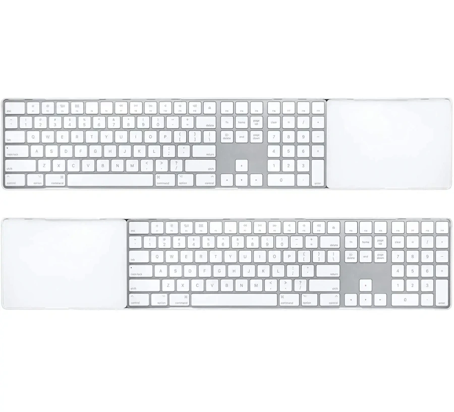 Twelve South MagicBridge Extended for Apple Magic Trackpad 2 + Magic Keyboard with Numeric Keypad - White