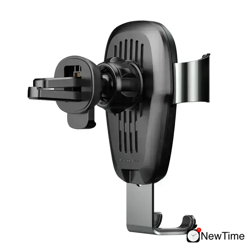 Автомобильный держатель с беспроводной зарядкой для смартфона Baseus Metal Wireless Charger Gravity Car Mount Black (WXYL-B0S)