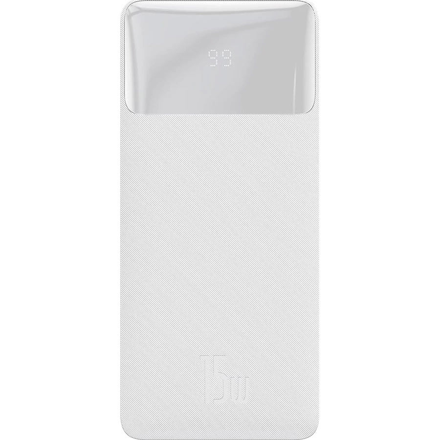 Внешний аккумулятор Baseus Bipow Digital Display 10000 mAh 15W White (PPDML-I02)