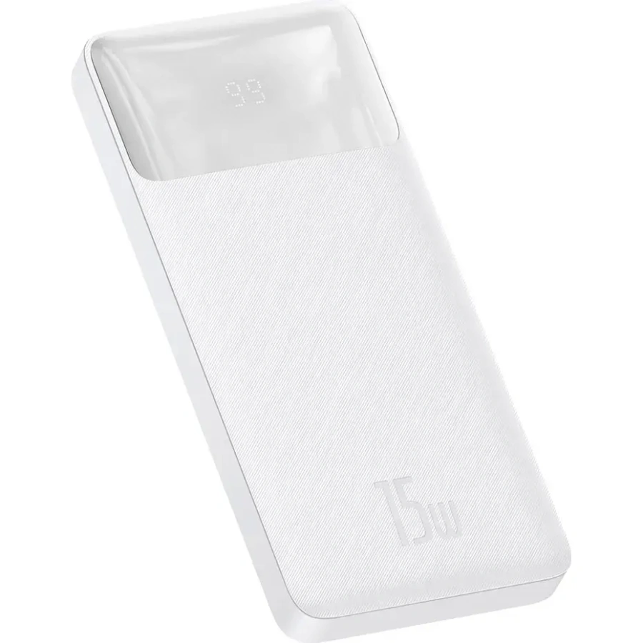 Внешний аккумулятор Baseus Bipow Digital Display 10000 mAh 15W White (PPDML-I02)