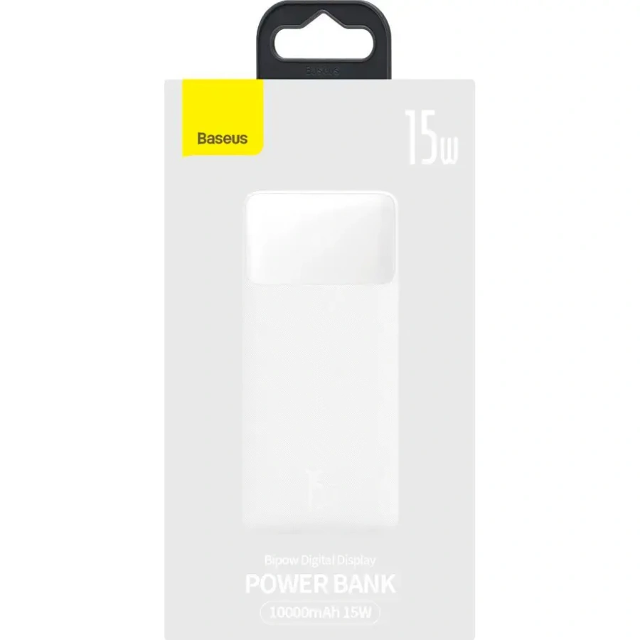Внешний аккумулятор Baseus Bipow Digital Display 10000 mAh 15W White (PPDML-I02)
