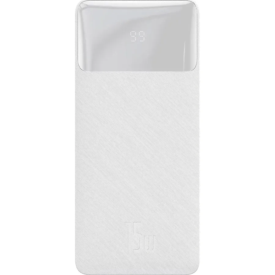 Внешний аккумулятор Baseus Bipow Digital Display 10000 mAh 15W White (PPDML-I02)