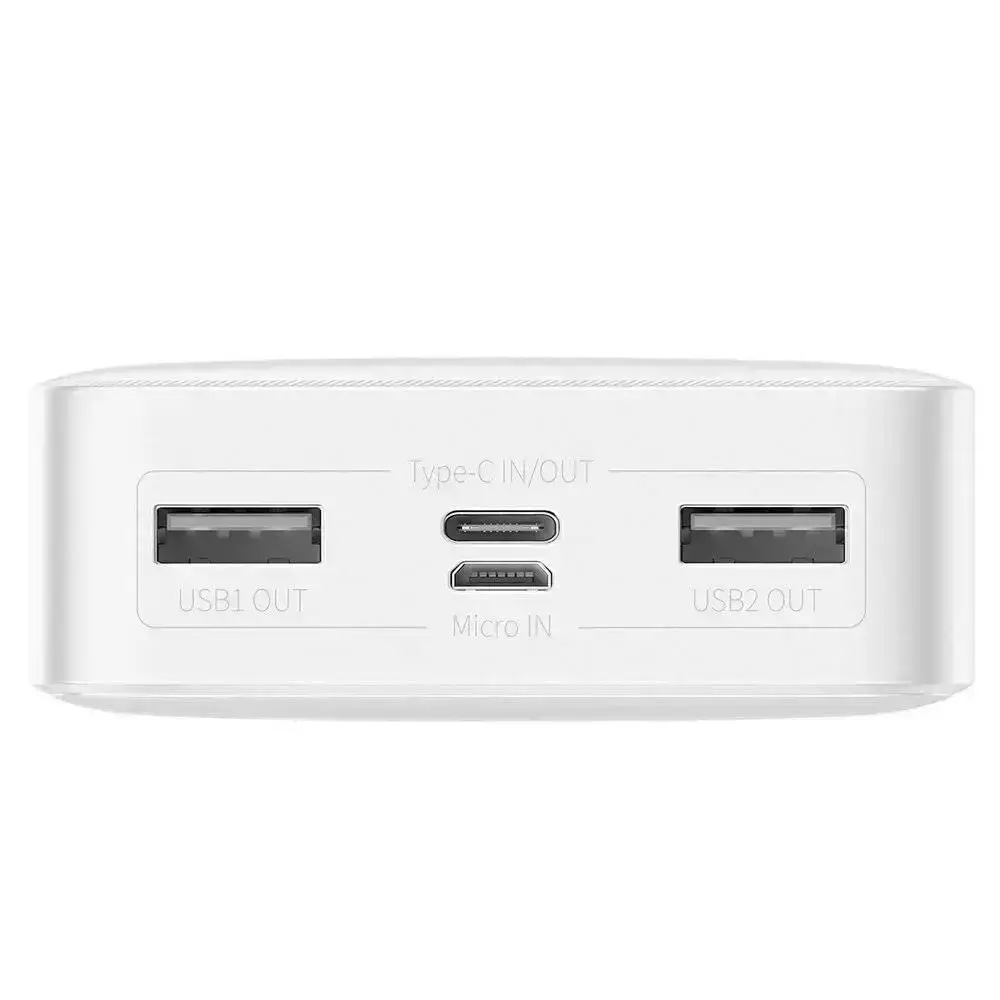 Зовнішній акумулятор Baseus Bipow Digital Display 20000 mAh 15W White (PPDML-J02)