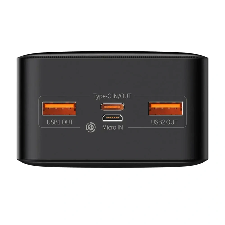 Зовнішній акумулятор Baseus Bipow Digital Display 30000 mAh 15W Black (PPDML-K01)