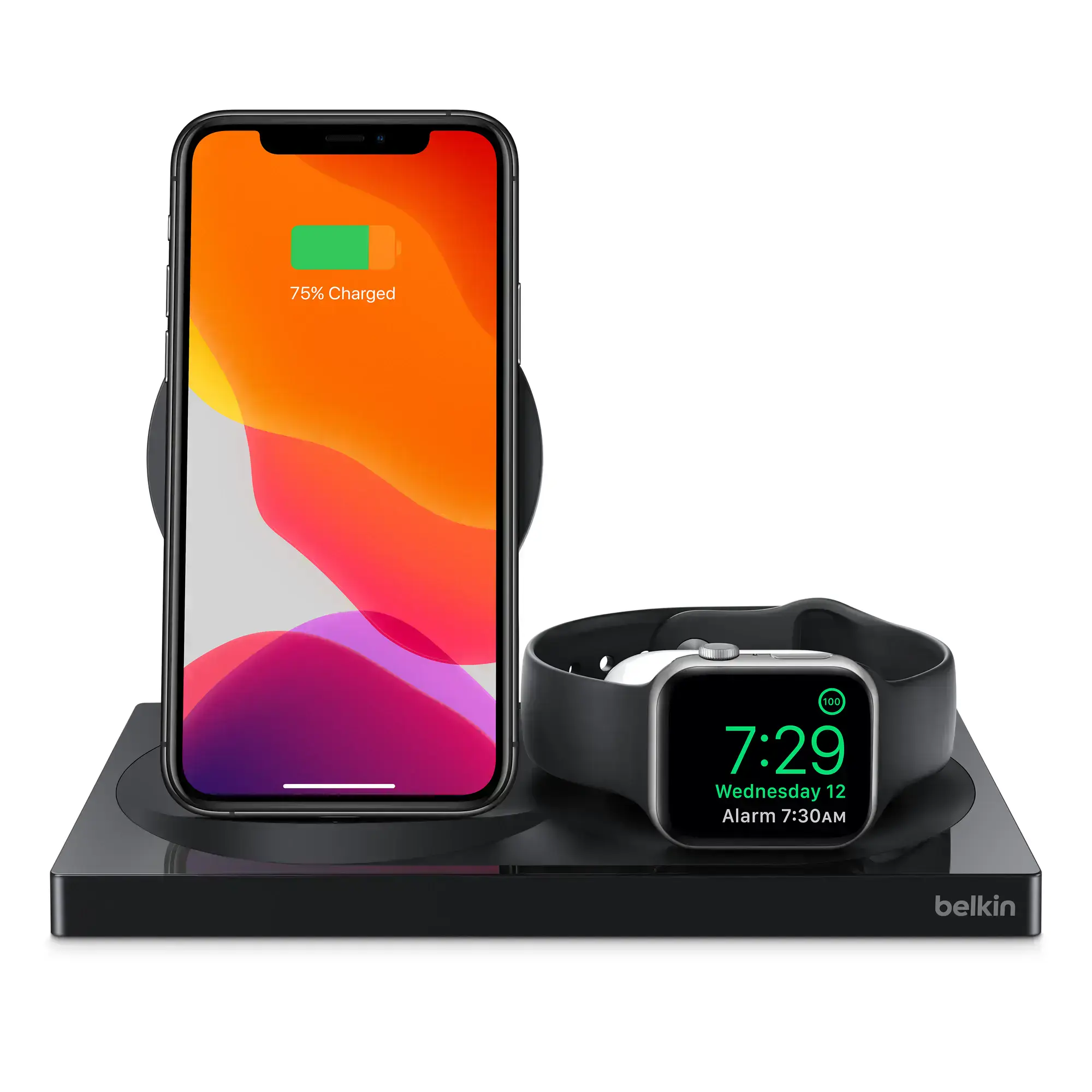 Беспроводное зарядное устройство для Belkin BOOST↑CHARGE™ 3-in-1 Wireless Charger для iPhone + Apple Watch + AirPods - Black (WIZ004ttBK-APL)