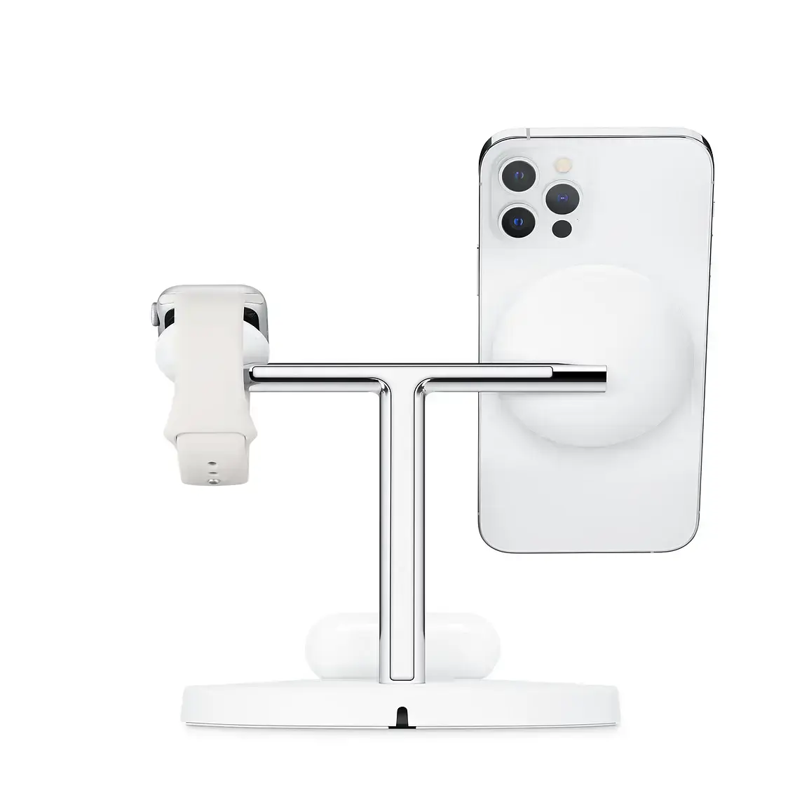 УЦІНКА, відкрита коробка Belkin BOOST ↑ CHARGE PRO 3-in-1 Wireless Charger with MagSafe - White (HPGA2)