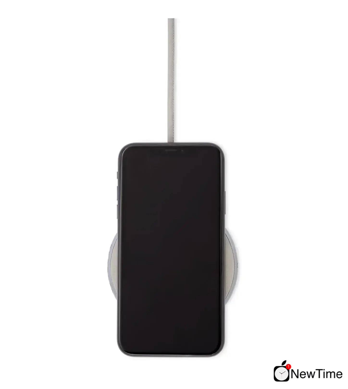 Беспроводное зарядное устройство DECODED Wireless Fast Charger Leather Pad 10W (7.5W) Silver Metal/Grey (D9WC2SRGY)