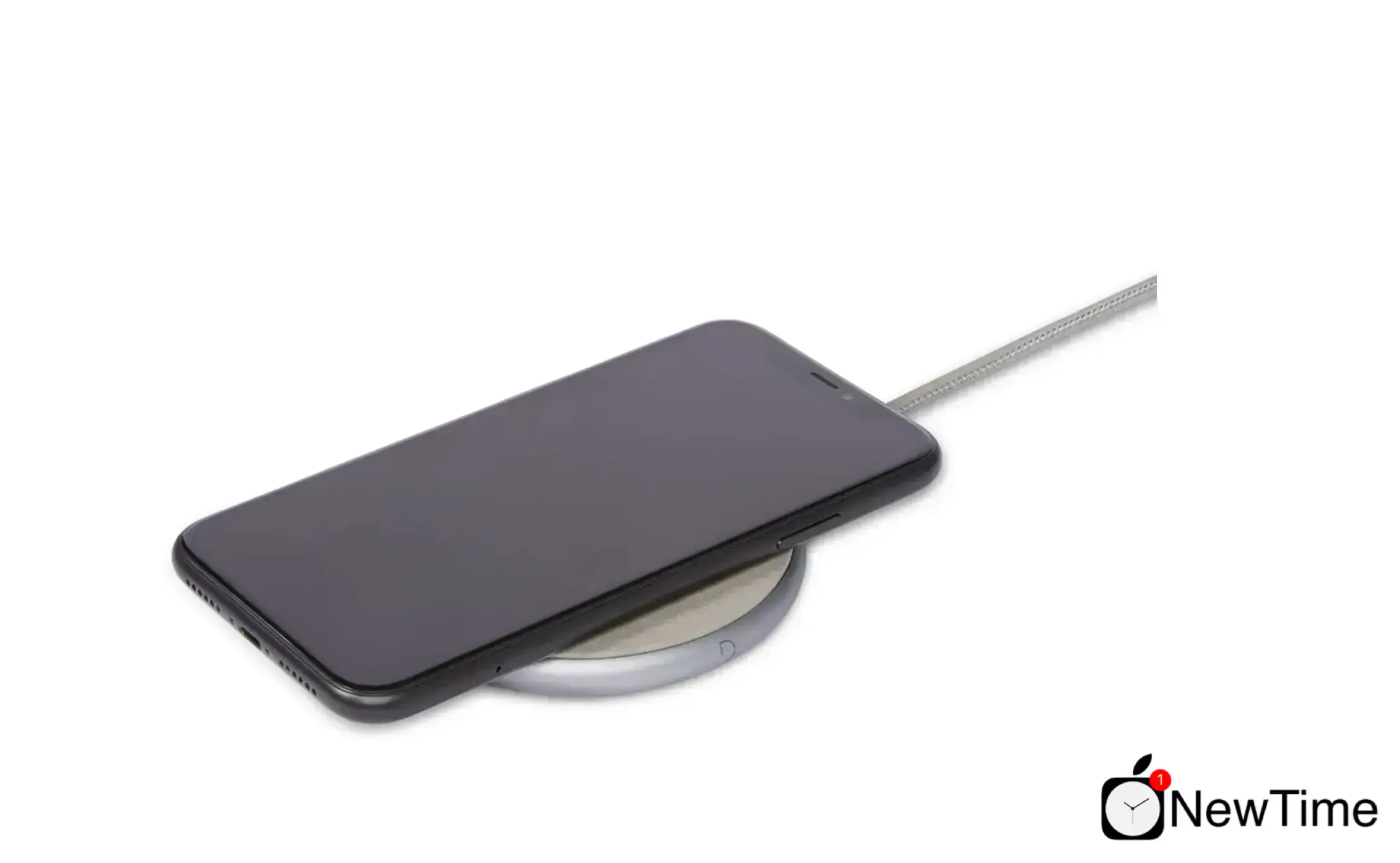 Беспроводное зарядное устройство DECODED Wireless Fast Charger Leather Pad 10W (7.5W) Silver Metal/Grey (D9WC2SRGY)