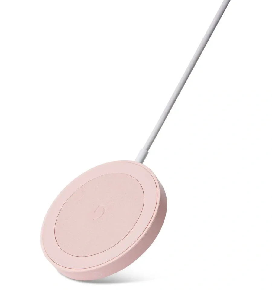 Бездротовий зарядний пристрій DECODED Magnetic Wireless Charging Puck Powder Pink (D21MSWC1PPK)