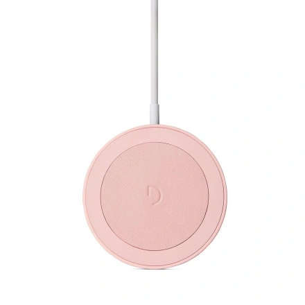 Беспроводное зарядное устройство DECODED Magnetic Wireless Charging Puck Powder Pink (D21MSWC1PPK)