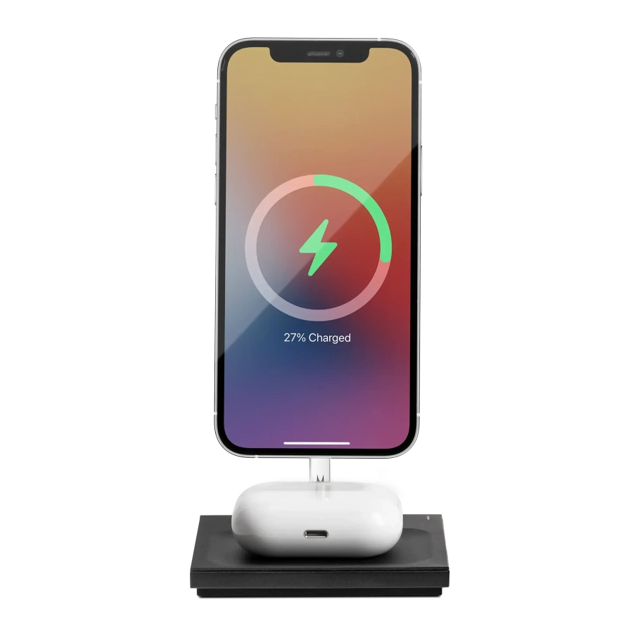 Бездротовий зарядний пристрій Native Union Snap 2-in-1 Magnetic Wireless Charger Cosmos Black (SNAP-2IN1-WL-BLK)