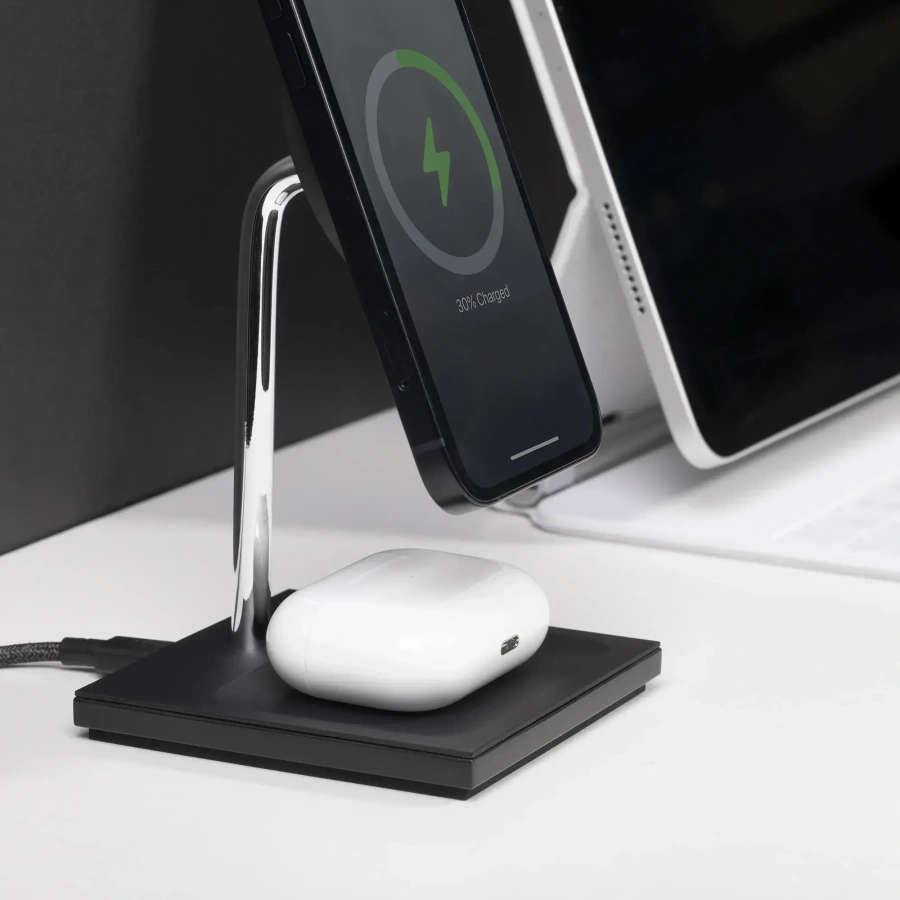 Бездротовий зарядний пристрій Native Union Snap 2-in-1 Magnetic Wireless Charger Cosmos Black (SNAP-2IN1-WL-BLK)