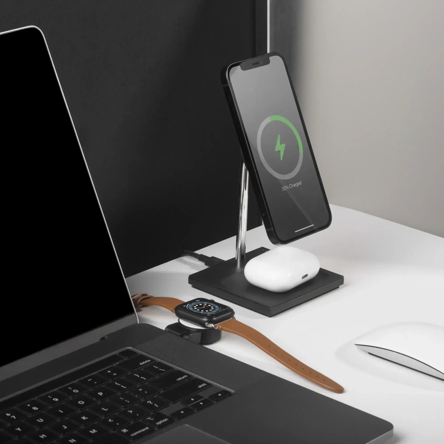 Бездротовий зарядний пристрій Native Union Snap 2-in-1 Magnetic Wireless Charger Cosmos Black (SNAP-2IN1-WL-BLK)