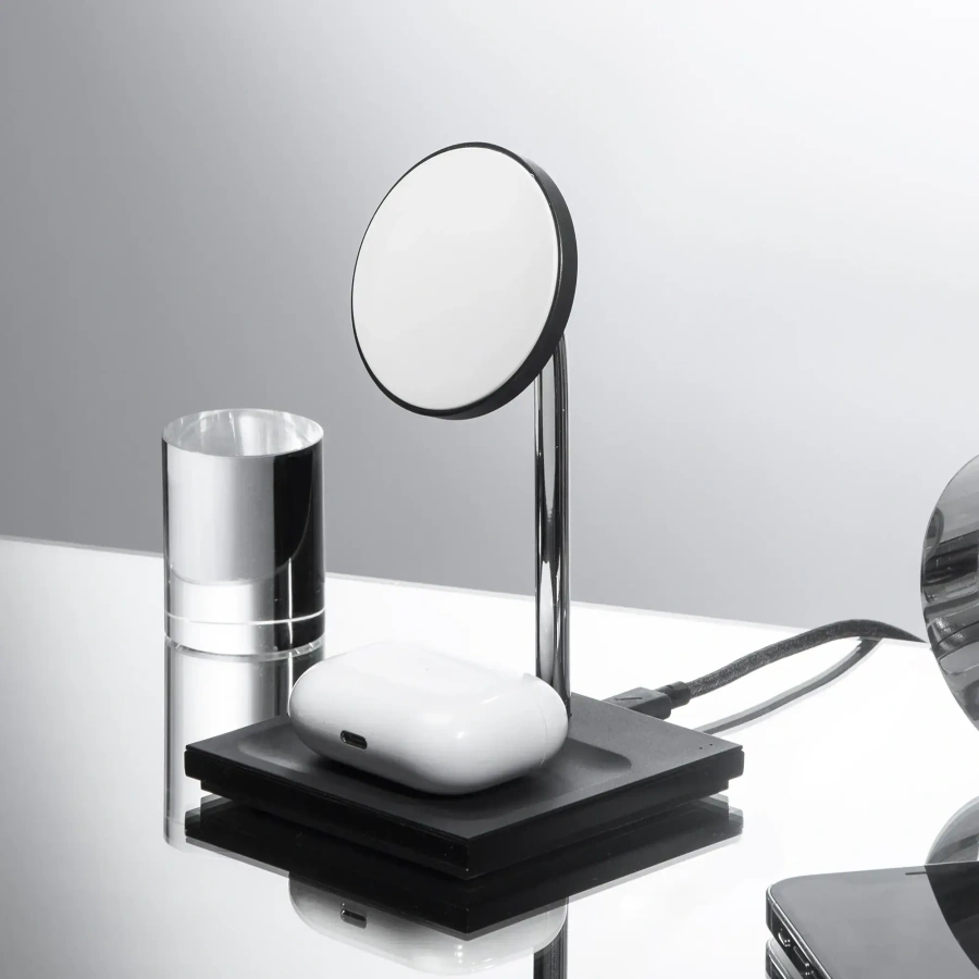 Бездротовий зарядний пристрій Native Union Snap 2-in-1 Magnetic Wireless Charger Cosmos Black (SNAP-2IN1-WL-BLK)