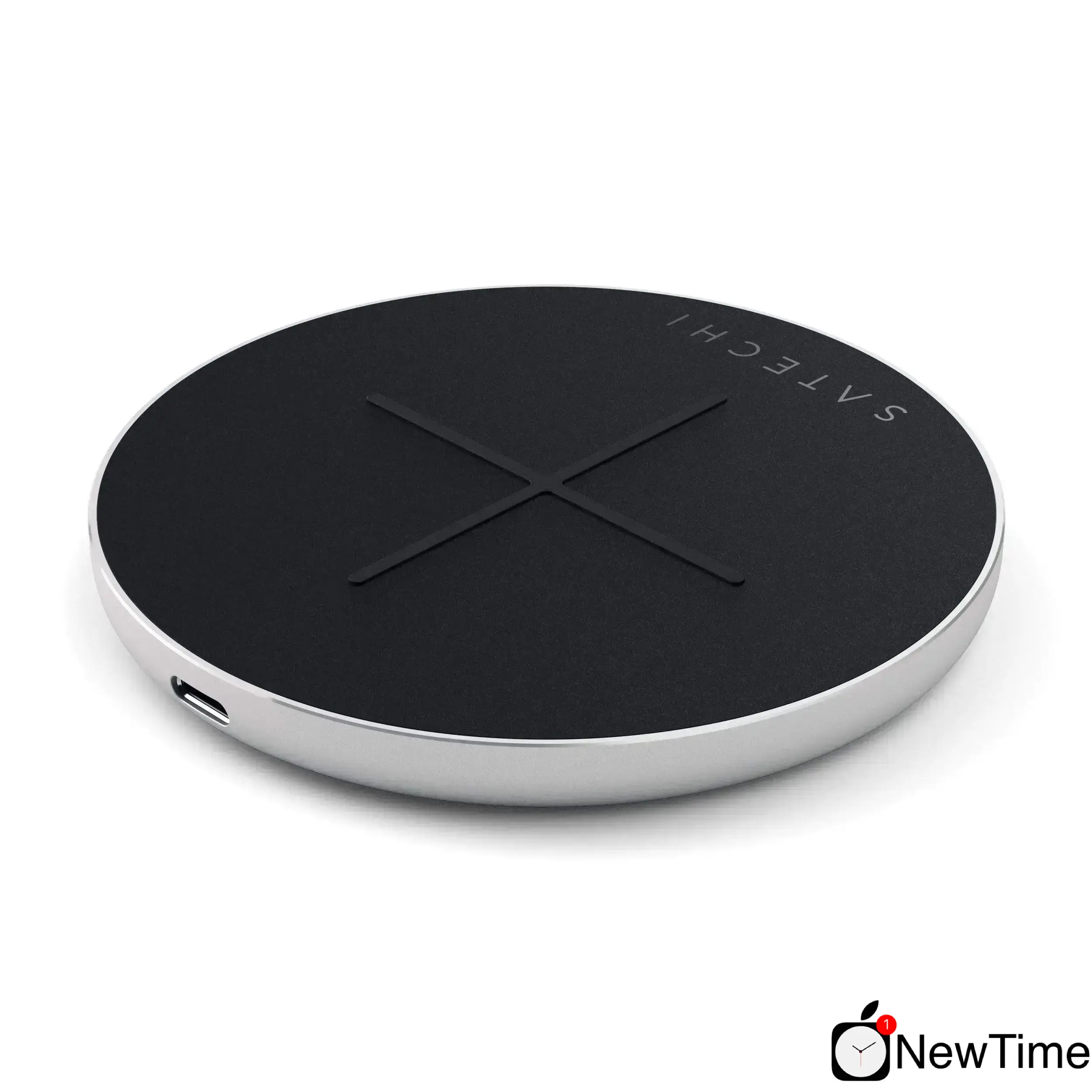 Беспроводное зарядное устройство Satechi Aluminum Fast Wireless Charger V2 Silver (ST-IWCBS)