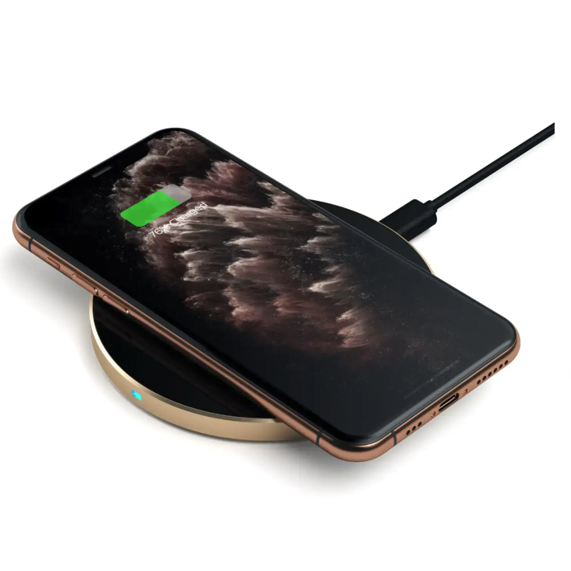 Беспроводное зарядное устройство Satechi Wireless Charging Pad Gold (ST-WCPG)