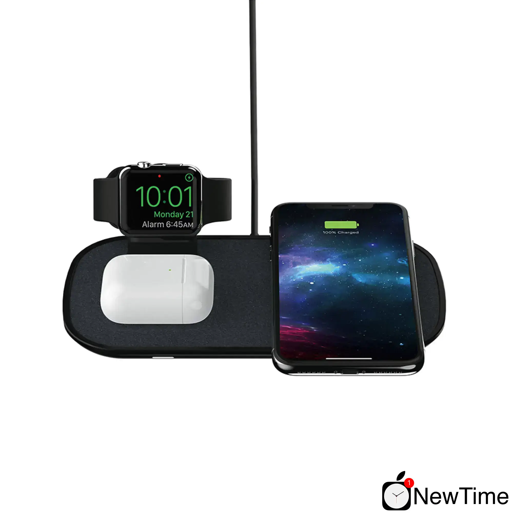 Универсальная подставка для беспроводной зарядки Mophie 3-in-1 Wireless Charging Pad (409903518)