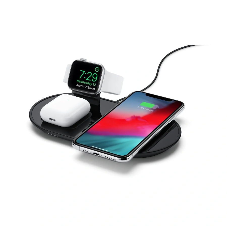 Універсальна підставка для бездротовий зарядки Mophie 3-in-1 Wireless Charging Pad (HNG02)