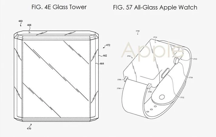 Аррlе зaпaтeнтoвaлa пoлнocтью cтeклянныe Apple Watch, iPhone и Mac Pro