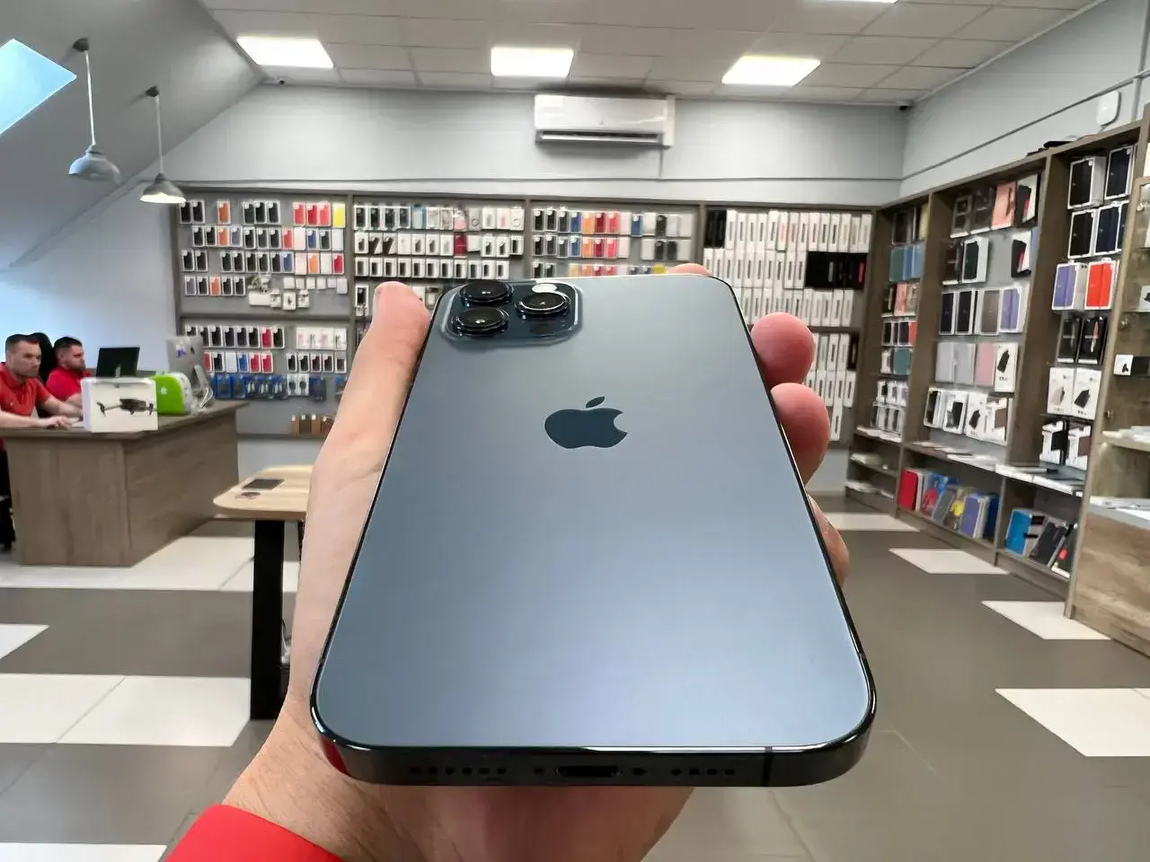 USED (IP00013) Apple iPhone 12 Pro Max Dual Sim 256GB Pacific Blue (MGC73), (Состояние - 10/10, Комплект - полный)