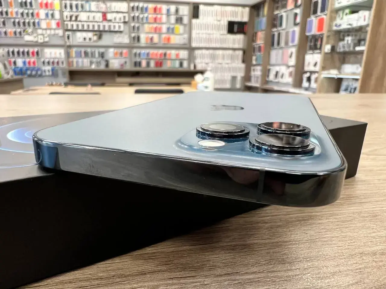USED (IP00013) Apple iPhone 12 Pro Max Dual Sim 256GB Pacific Blue (MGC73), (Состояние - 10/10, Комплект - полный)
