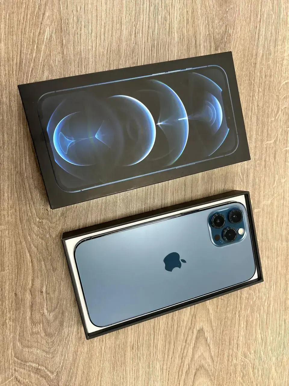 USED (IP00013) Apple iPhone 12 Pro Max Dual Sim 256GB Pacific Blue (MGC73), (Состояние - 10/10, Комплект - полный)