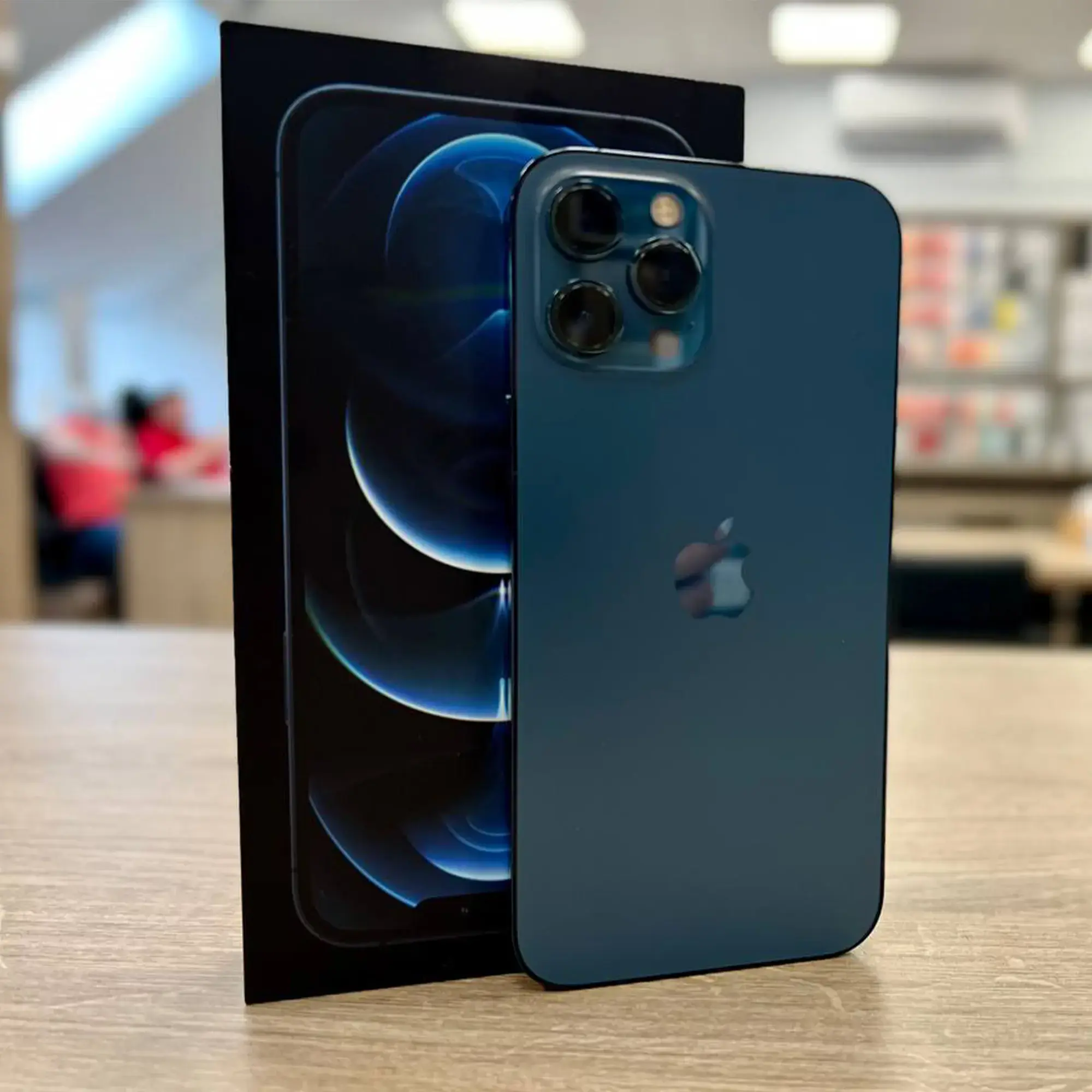 USED (IP00013) Apple iPhone 12 Pro Max Dual Sim 256GB Pacific Blue (MGC73), (Состояние - 10/10, Комплект - полный)