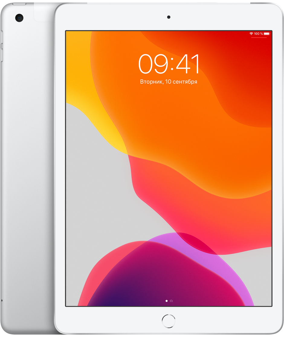 Apple iPad 10.2" Wi-Fi + Cellular 32GB Silver (MW6X2, MW6C2)