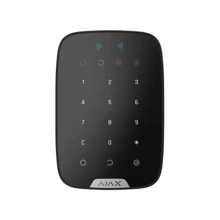 Ajax KeyPad Plus Black - беспроводная сенсорная клавиатура