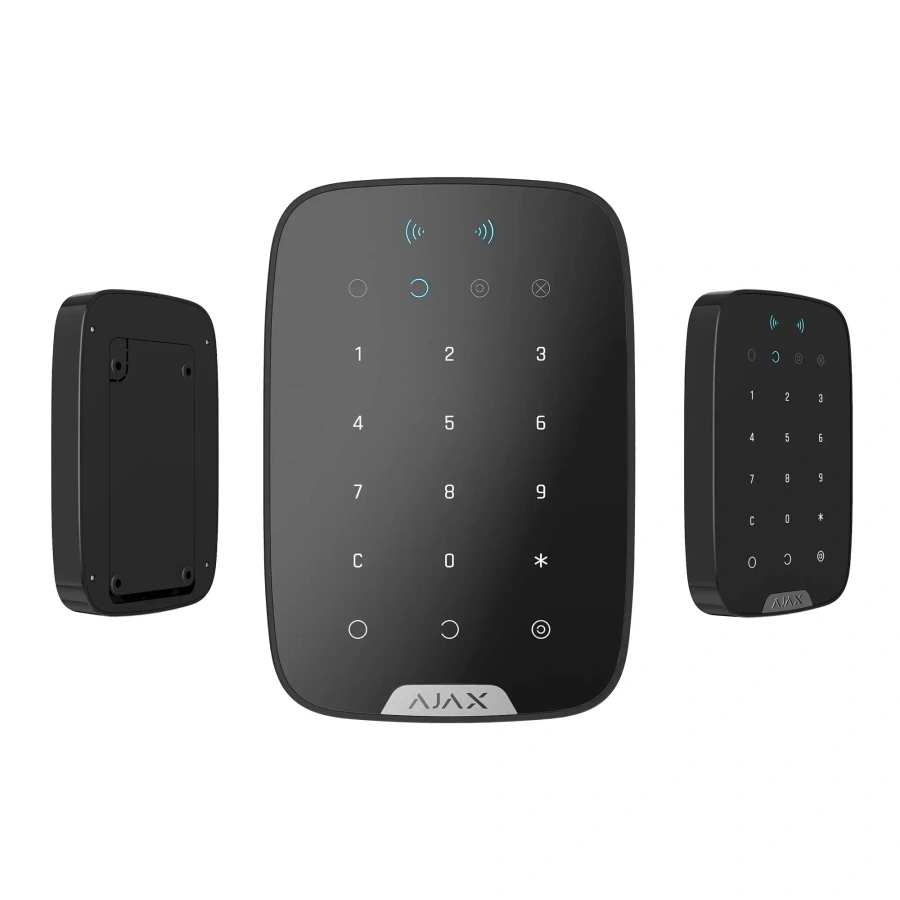 Ajax KeyPad Plus Black - беспроводная сенсорная клавиатура