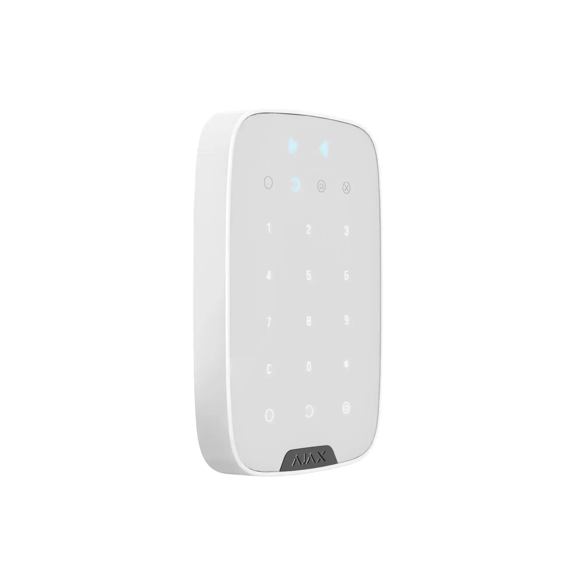 Ajax KeyPad Plus White - беспроводная сенсорная клавиатура