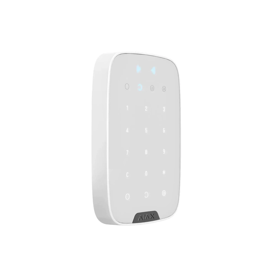 Ajax KeyPad Plus White - бездротова сенсорна клавіатура