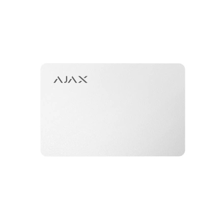 Ajax Pass White - карта для управління охоронною системою 3 шт