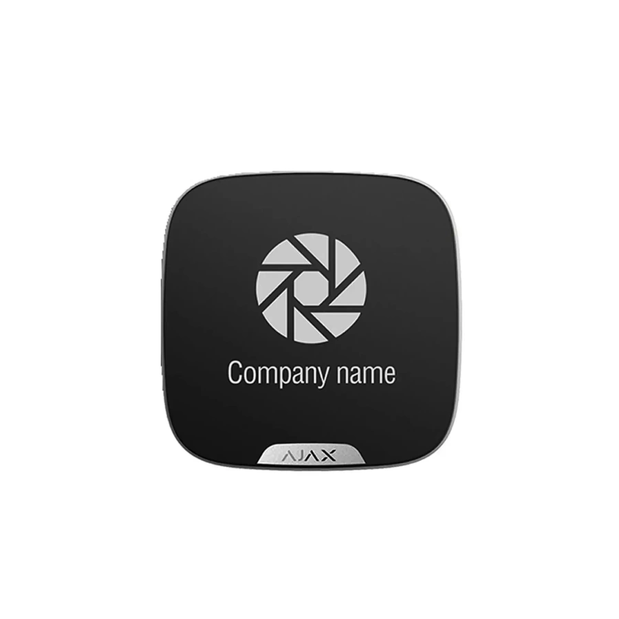 Ajax Brandplate Black - лицьова панель для брендування вуличної сирени 10 шт.