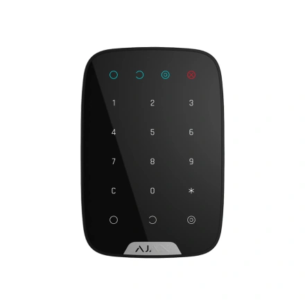 Ajax KeyPad Black - беспроводная сенсорная клавиатура