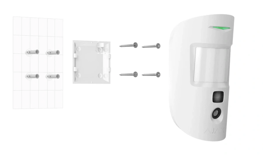 Ajax MotionCam PhOD White – беспроводной датчик движения с фотофиксацией по тревоге и по запросу