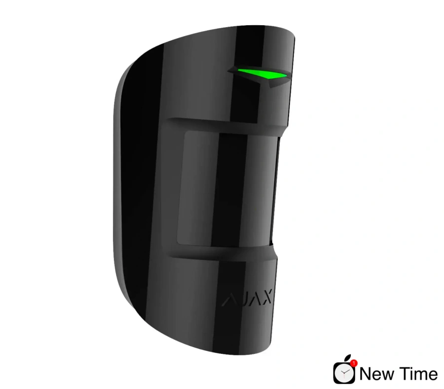 Ajax MotionProtect Plus Black - беспроводной датчик движения с микроволновым сенсором