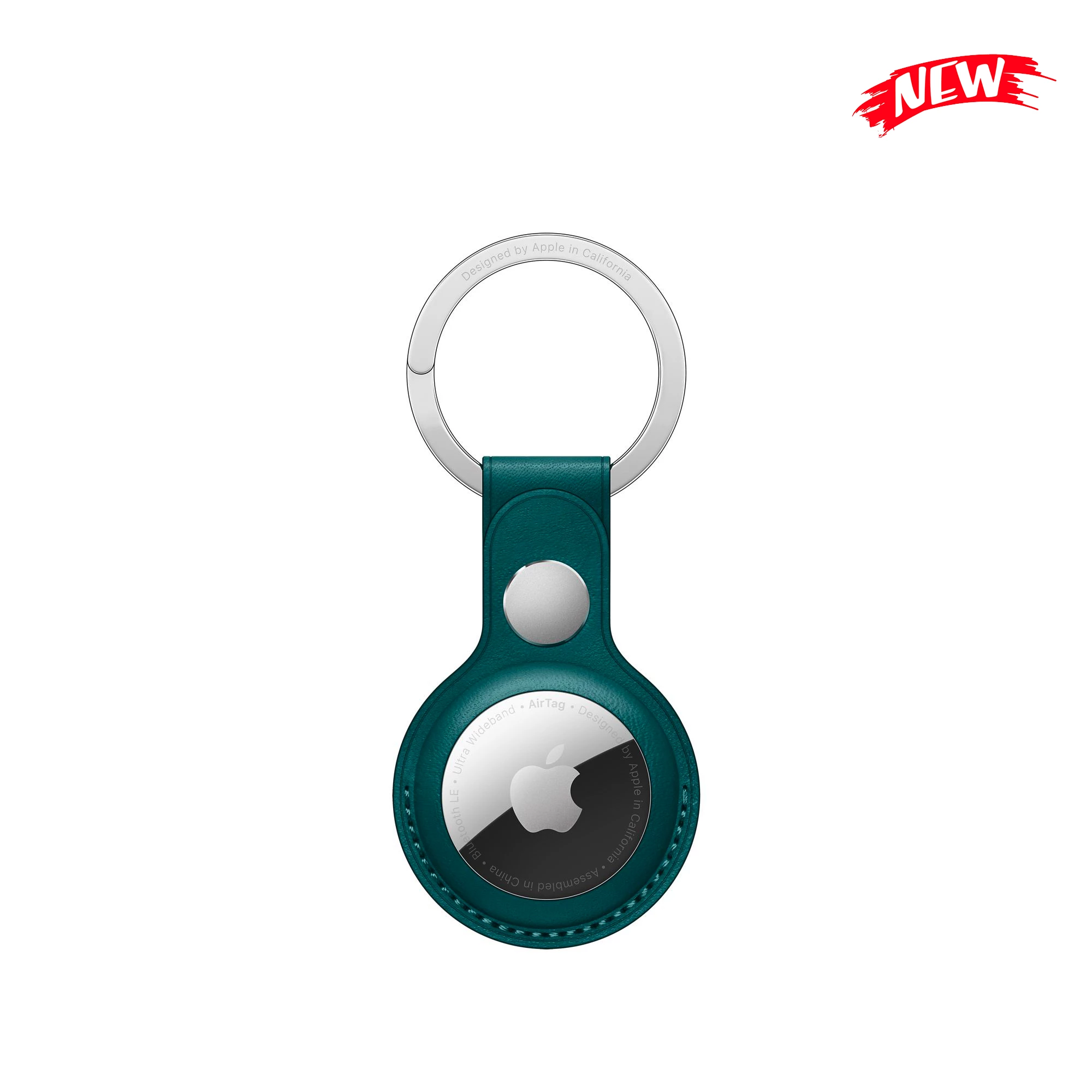 Apple AirTag Leather Key Ring Forest Green (MM073)