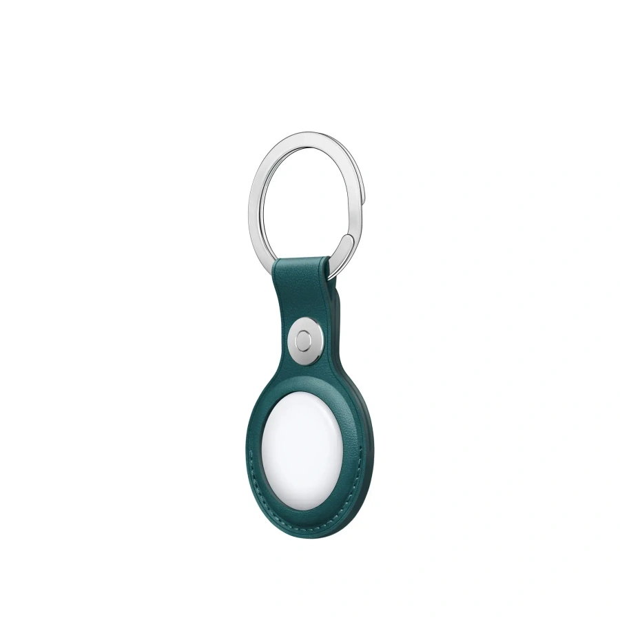Apple AirTag Leather Key Ring Forest Green (MM073)