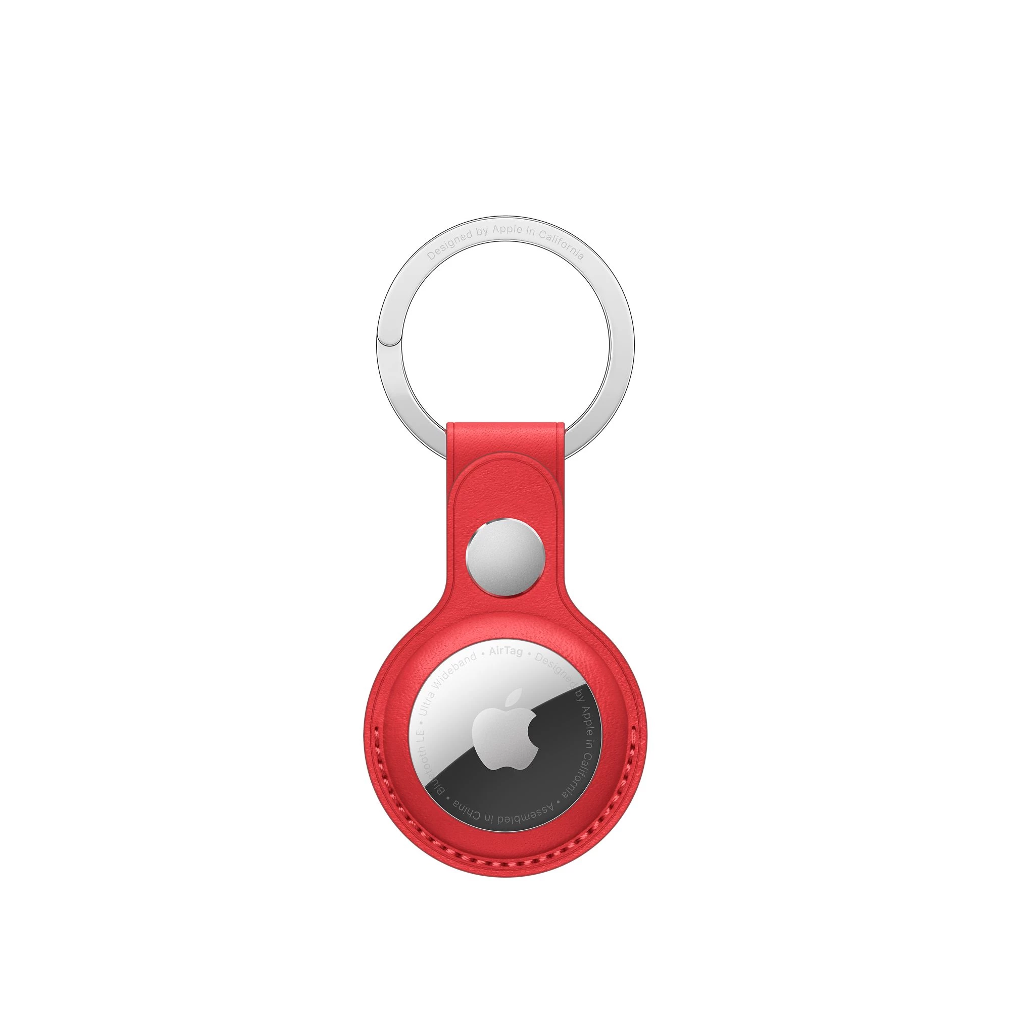 Apple AirTag Leather Key Ring (PRODUCT) RED Lux Copy (MK103)
