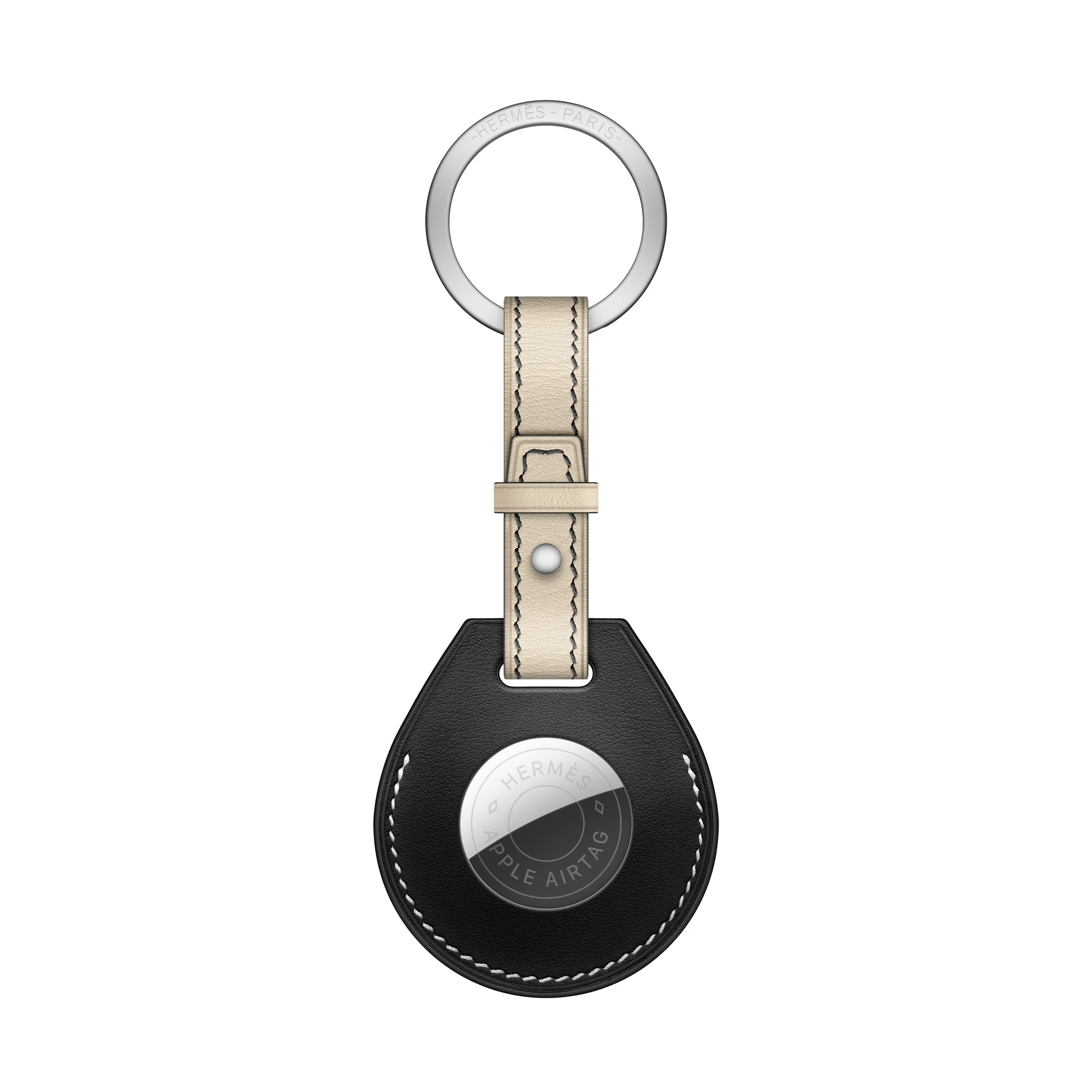 Apple AirTag Hermès Key Ring Noir (MNFV3)